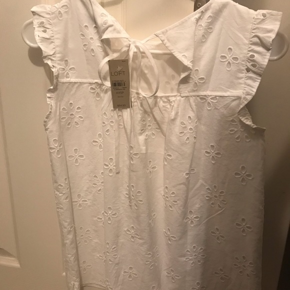 Loft White eyelet top - Picture 2 of 2